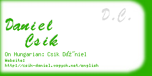 daniel csik business card